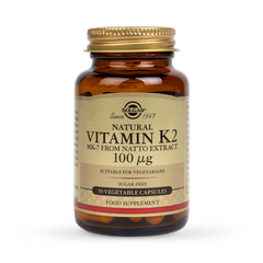 Image 1 for Vitamin K2 100µg 50 Vegi Capsules