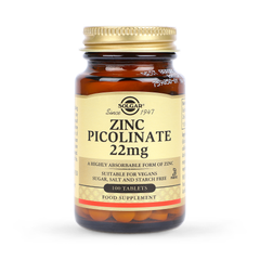 Image 1 for Zinc Picolinate 22mg 100 Tablets