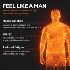 Image 4 for 4Him Testobalance Testosterone Supplements For Men 60 Vegan Tablets