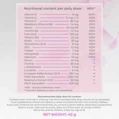 Image 3 for 4Her Hair Supplements For Women 60 Vegan Tablets