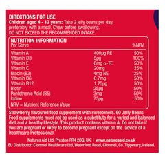 Image 2 for Mini Drops Jelly Beans Multivitamin Strawberry Flavour 60 Beans