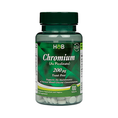 Image 1 for Chromium Picolinate 100 Tablets 200ug
