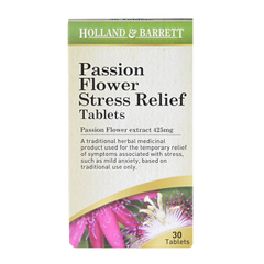 Image 1 for Stress Relief Passionflower 30 Tablets 425mg