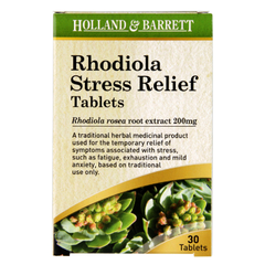 Image 1 for Rhodiola Stress Relief 30 Tablets 200mg