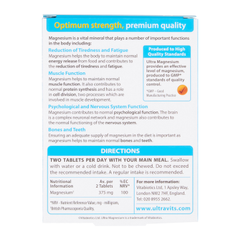 Image 2 for Ultra Magnesium 60 Tablets