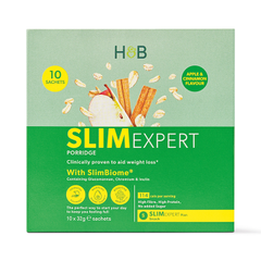Image 1 for Holland & Barrett SlimExpert Apple Cinnamon Flavour Porridge 10 Sachets