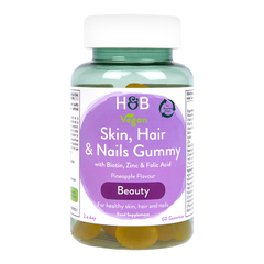 Image 1 for Skin Hair And Nails Vegan Pineapple Flavour  60 Gummies
