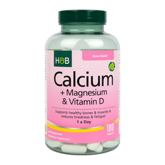 Image 1 for Calcium + Magnesium & Vitamin D 180 Tablets