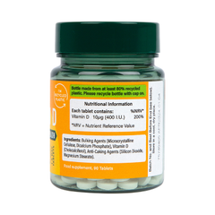 Image 2 for Vitamin D 400 I.U. 10ug 90 Tablets
