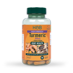 Image 1 for High Strength Turmeric 600mg with Black Pepper 90 Capsules