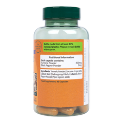 Image 3 for High Strength Turmeric 600mg with Black Pepper 90 Capsules