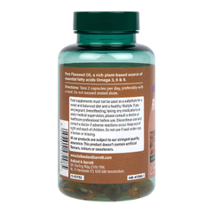 Image 3 for Vegan High Strength Flaxseed Triple Omega 3-6-9 Oil 60 Capsules