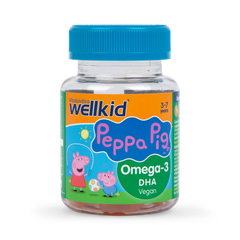 Image 1 for Wellkid Peppa Pig Omega 3 Orange Flavour 30 Jellies
