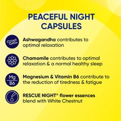 Image 3 for Bach RESCUE Peaceful Night 30 Capsules
