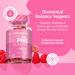 Image 4 for PMS Raspberry Flavoured 60 Gummies