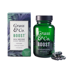 Image 1 for Grass & Co BOOST Sea Greens Algae Omega-3 for Men 30 Vegan Capsules