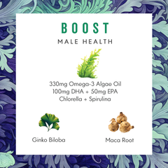 Image 4 for Grass & Co BOOST Sea Greens Algae Omega-3 for Men 30 Vegan Capsules