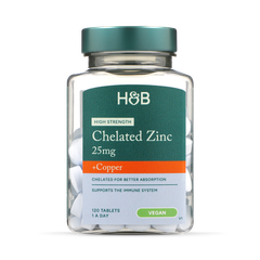Image 1 for High Strength Chelated Zinc & Copper 120 Tablets