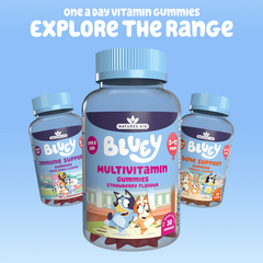 Image 4 for Bluey Multivitamin Strawberry Flavour Gummies 30 Gummies