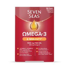 Image 1 for Omega-3 Fish Oil & Immunity 30 Tablets & 30 Capsules (1 Month Supply)