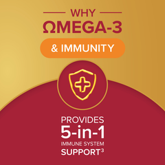 Image 3 for Omega-3 Fish Oil & Immunity 30 Tablets & 30 Capsules (1 Month Supply)