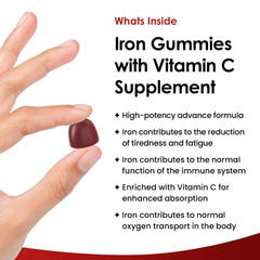 Image 2 for Iron With Vitamin C 60 Gummies