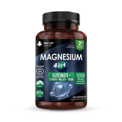 Image 1 for Magnesium Complex 4 in1 Glycinate Citrate, Malate, Oxide 120 Capsules