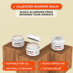 Image 2 for HayMax Aloe Vera Organic Drug Free Pollen Barrier Balm 5ml