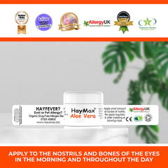 Image 5 for HayMax Aloe Vera Organic Drug Free Pollen Barrier Balm 5ml